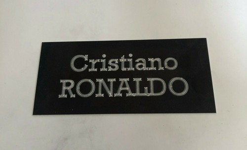 Football player name plate - player,