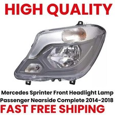 Mercedes Sprinter Front Headlight Lamp Passenger Nearside Complete 2014-2018