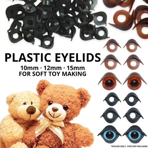 Plastic eyelids for teddy bear - plastic,