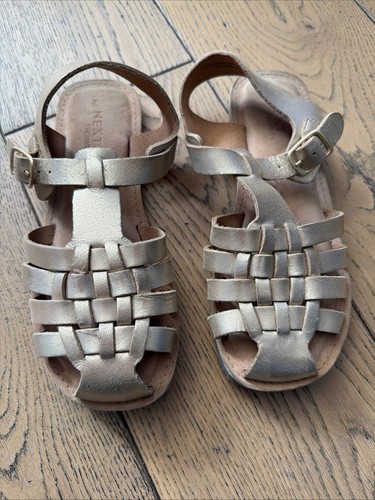 Next girls rose gold - gold, leather