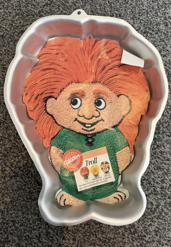 Wilton trolls cake tin 1992 - wilton,