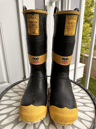 Vtg fireman firefighting boots - vtg,
