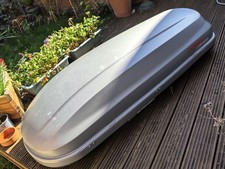 Kamei Corvara 390k Duolift Roof Box in Matt Silver, Very Good Condition