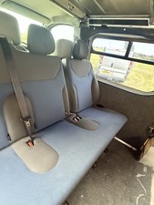 2001-2014 Primestar Trafic Vivaro Crew Cab Bench 3 Seats + belts triple 2nd row