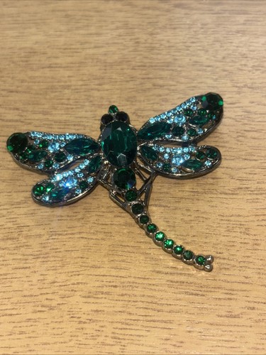Striking dragonfly brooch - dragonfly,