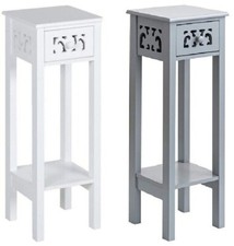 Telephone Table Bed Sofa Side Storage Drawer Display Shelf Slim Tall Home Office