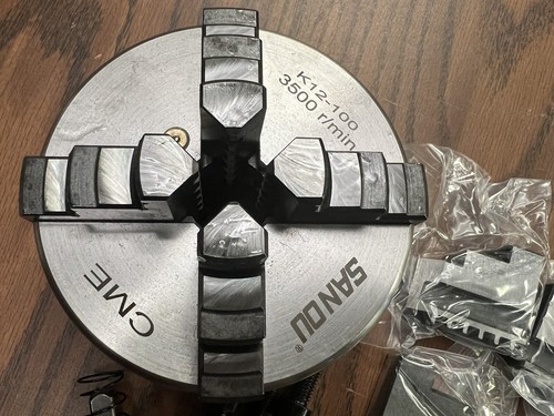 Jaw self centering lathe - 4", 4-jaw