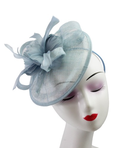 Flower feather hair hat - hair,