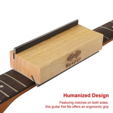 Muspor Guitar Fret End Dressing File Olive Wood 35/90 Degree Luthier File Tool