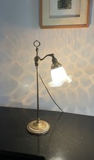 Vintage brass swan neck table - neck,