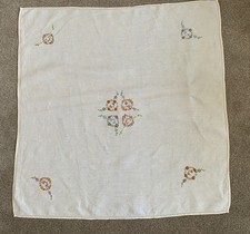 VINTAGE Cream Square Linen