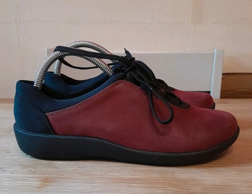Clarks red black - black, cushion
