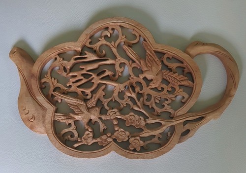 Chinese wood carving wall - chinese,