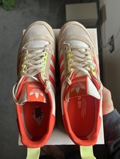 Adidas ZX 500 Jordan Beige Orange Trainers Size 44.5 FU9247