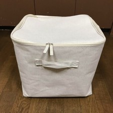 MUJI Cotton Linen Polyester Soft Box Large 35x35x32cm Storage Organizer 12403494