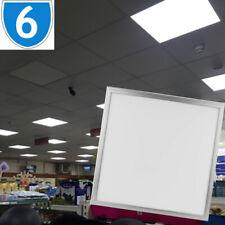 6x 48W 600x600 Daylight White 6500K Suspended Ceiling Recessed LED Light Panel