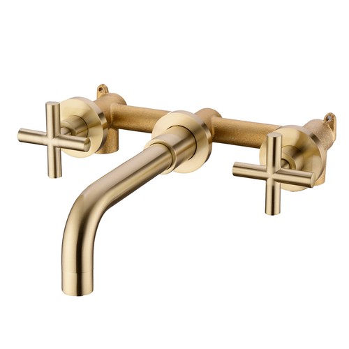 Black basin mixer - tap, wall