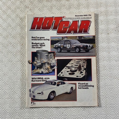 Hot car magazine november 1982 - car,
