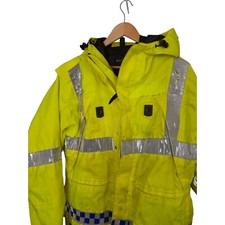 Keela Hi Vis Jacket ExPolice Waterproof Anorak Security EmergencyRecovery GradeB