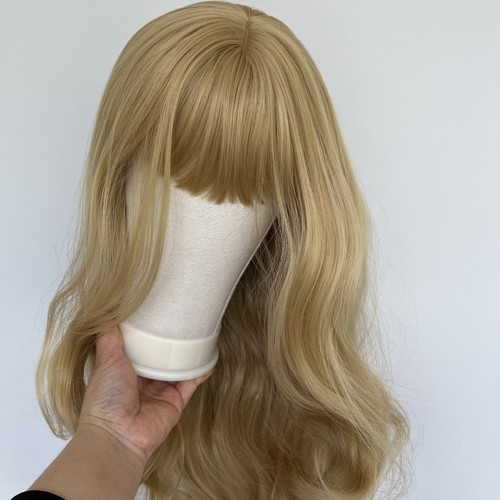 Layered synthetic hair blonde - layered,