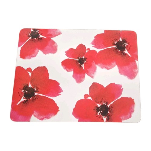 4pc red poppy - red,