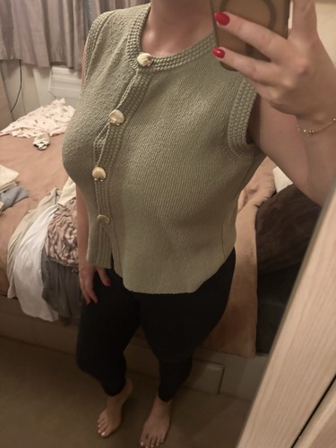 Women khaki green button - women's, f&f