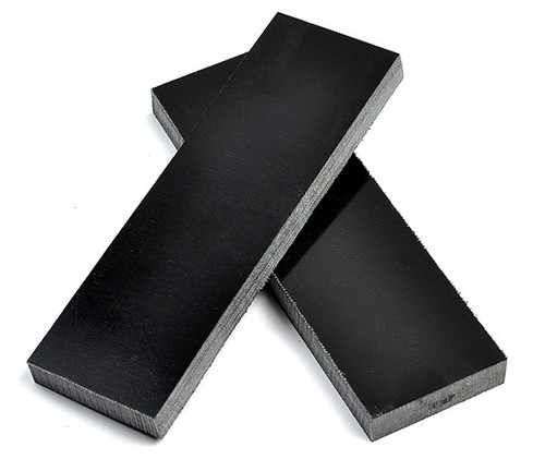 Black linen micarta handle - micarta,
