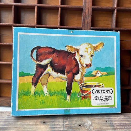 Vintage victory wooden jigsaw - vintage,