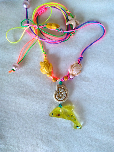 Boho dolphin nautilus pendant - boho,