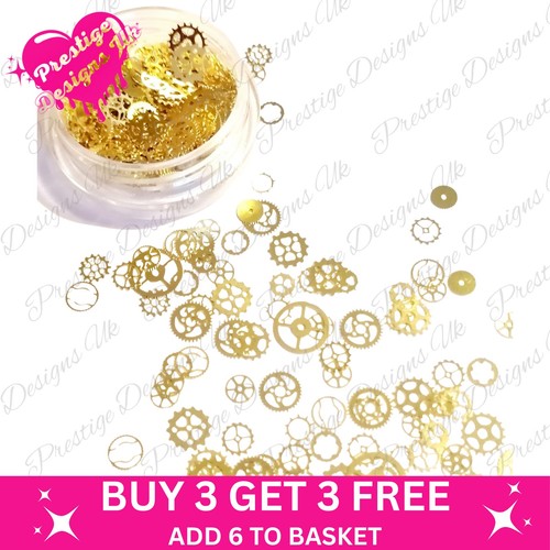 20x steampunk gears cogs - steampunk, nail