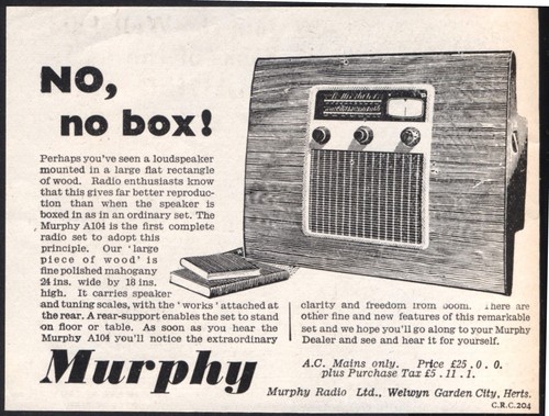 1950s advert for murphy - 1950s,