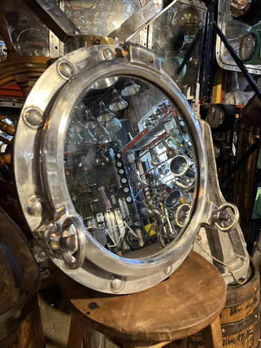 Mirrored ships porthole 53cm - porthole,