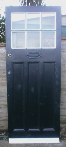 Antique 1930s front door x - door, 79