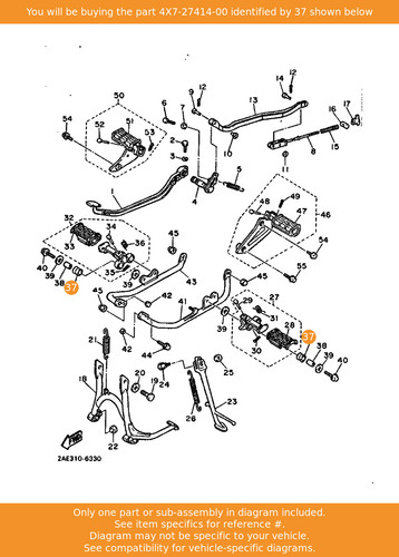 Yamaha damper footrest - yamaha, damper,