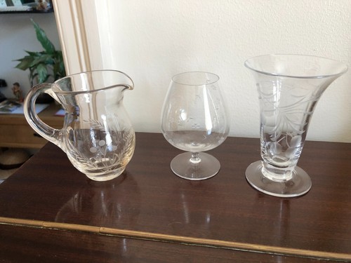 Beautiful glass etched - glass,
