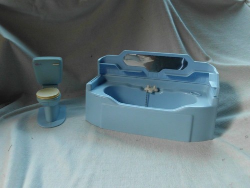 Vintage sindy blue - blue, bathroom