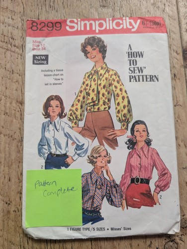 Simplicity 8299 vintage 1970s - ,