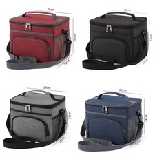 Thermal Insulated Lunch Bag Cool Bag Picnic Adult Kids Food Storage Lunch Box UK