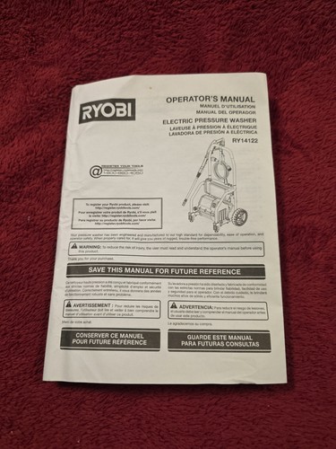 Ryobi electric pressure washer - electric,