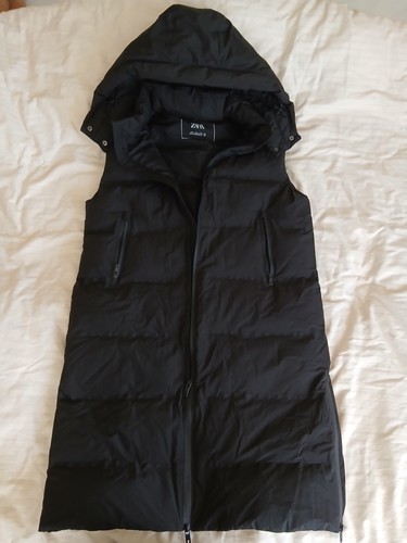 Zara women black longline - women's,
