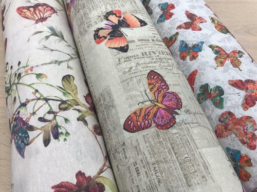Cotton linen look - , fabric