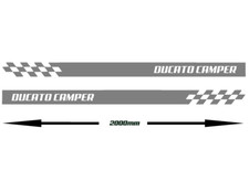 2m Ducato Camper Side Stickers car graphics decal stripes van camper Checker x2