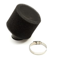 38mm Pitbike Air Filter Black Performance High flow Double Foam Style Bent Neck