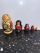 5 Vintage Multi Coloured Hand