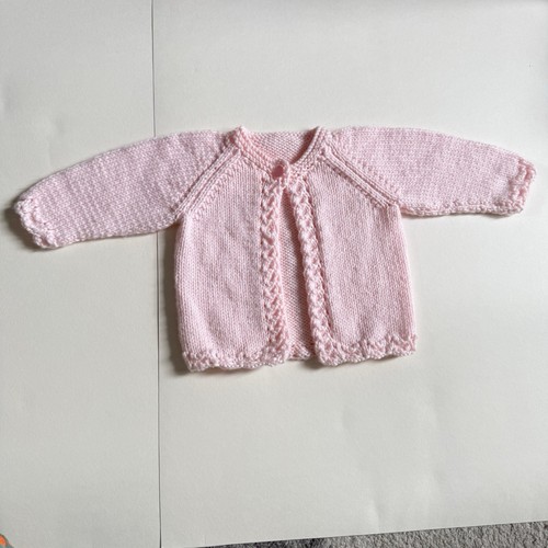Hand knitted baby cardigan - hand,