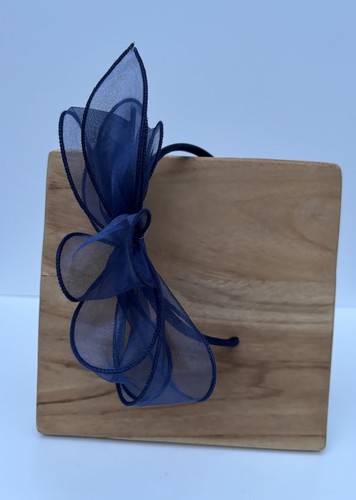 Fascinator wedding navy mother - wedding,