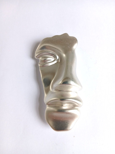 Vintage large silver tone - vintage,