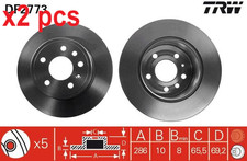 X2 PCS BRAKE DISC DF2773