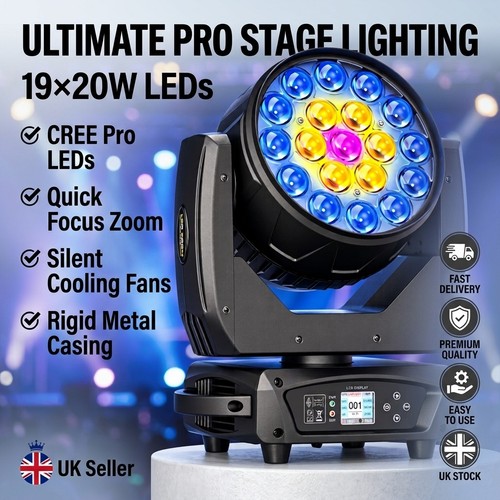 Led 19x20w zoom - 19x20w, head