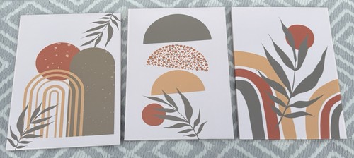 Set boho abstract canvas - boho,